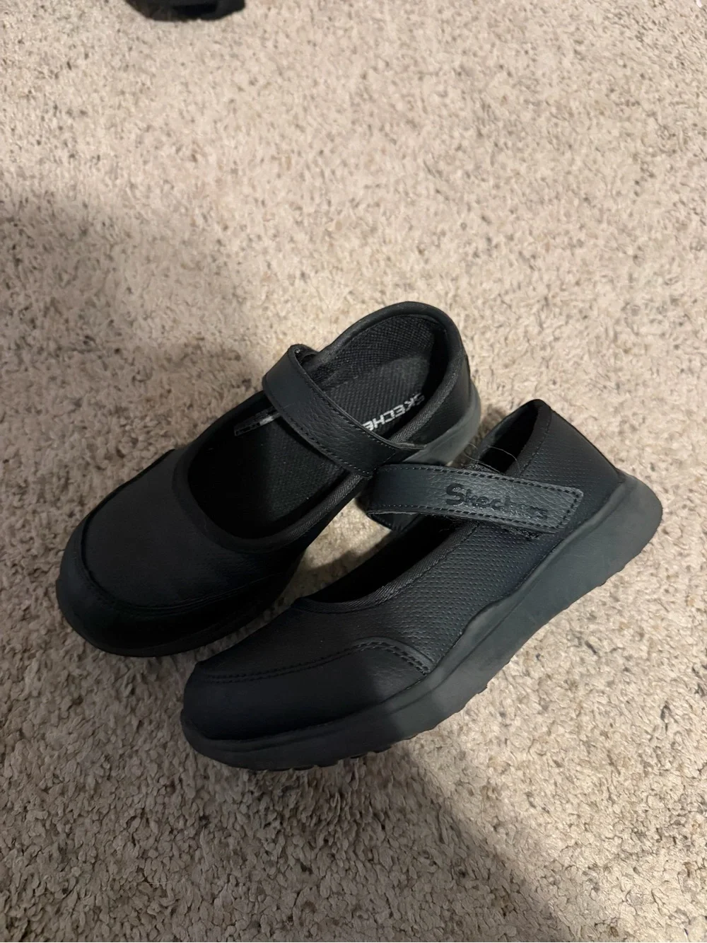 Skechers Black Mary Jane School Shoe for Kids